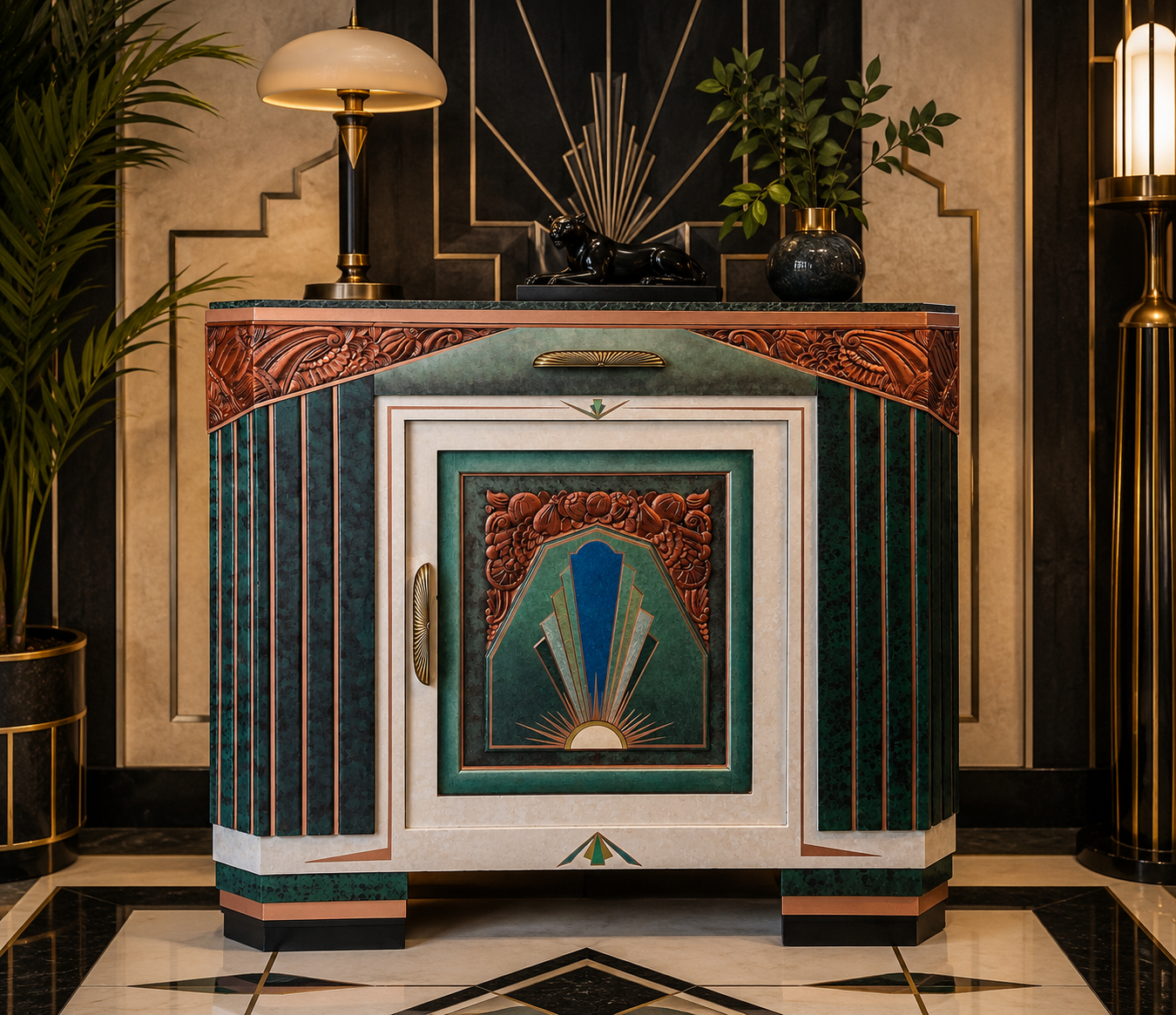 Création artisanale dans l’atelier Tramartdeco