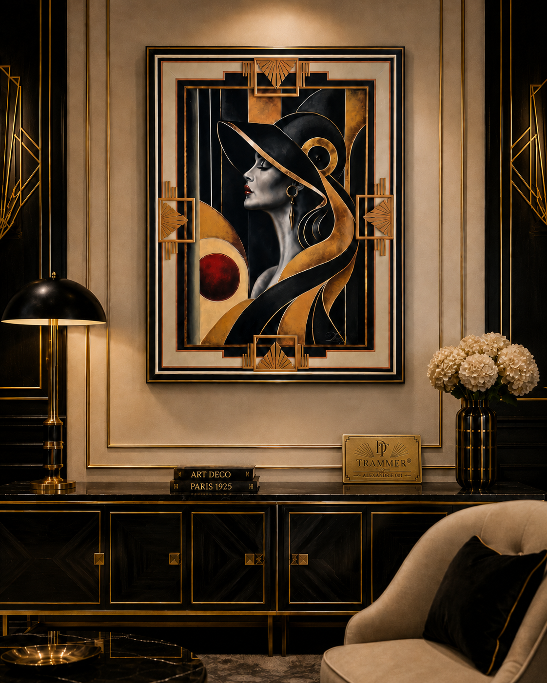 Peinture et décoration artistique réalisées par Daniel Trammer